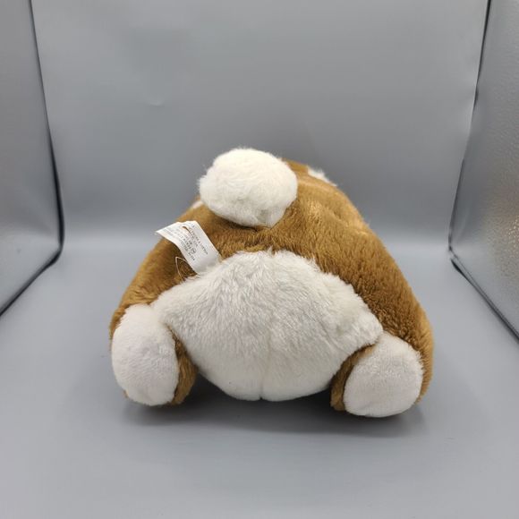 Daekor Vintage Pot Belly Bunny Rabbit Brown White 1979 16” Plush Stuffed Animal - Picture 8 of 16